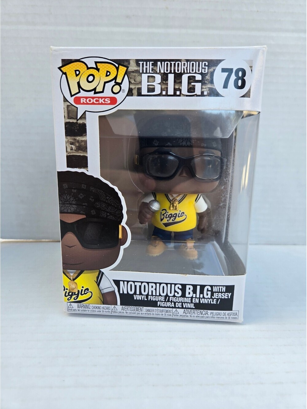 Funko Pop! Rocks The Notorious B.I.G. #78 Vinyl Figure with Jersey - Very Good